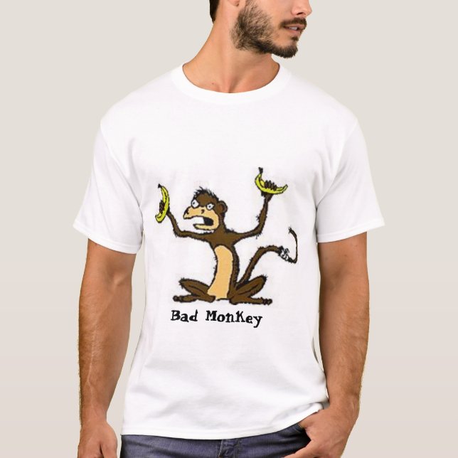 T-shirt Mauvais singe (Devant)