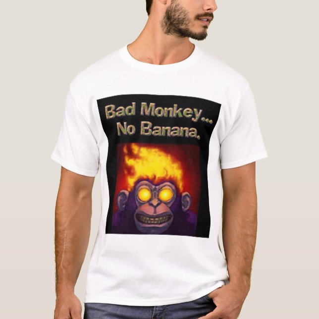 T-shirt Mauvais singe (Devant)