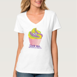 T-shirt Mauvais Sly Innuendo Cupcake Me Lick