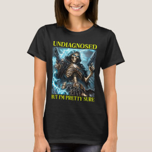 T-shirt Mauvais Squelette Autisme non diagnostiqué Brainro