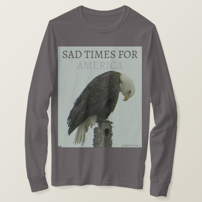 T-SHIRT MAUVAIS TEMPS POUR L'AMÉRIQUE (Design devant)