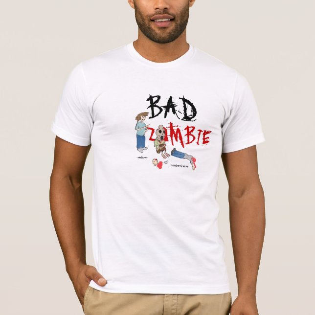 T-SHIRT MAUVAIS ZOMBI (Devant)
