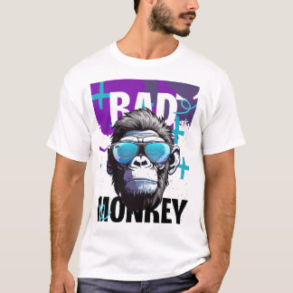 T-shirt Mauvaise attitude singe - Cool Gorilla Graphic Tee