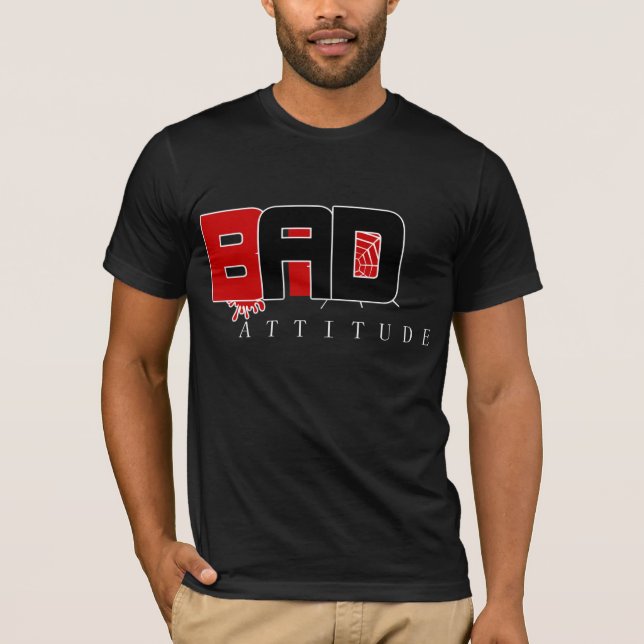 T-shirt Mauvaise chemise d'attitude (Devant)