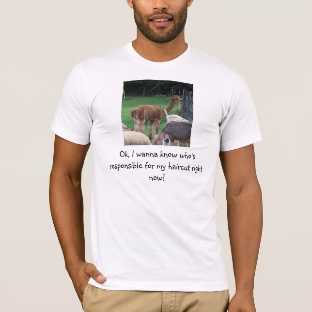 T-shirt mauvaise chemise de coupe de cheveux (Devant)