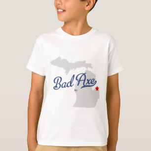 T-shirt Mauvaise chemise du Michigan MI de hache