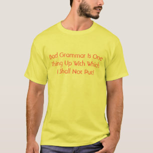 T-shirt Mauvaise grammaire
