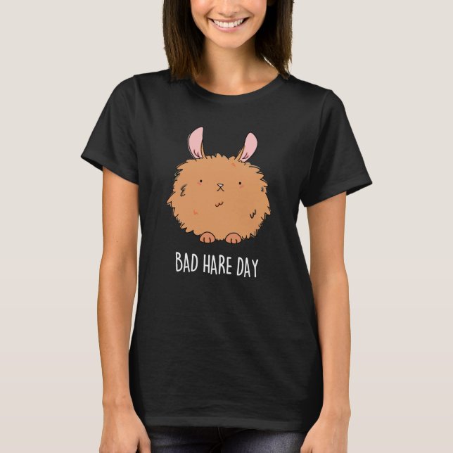 T-shirt Mauvaise journée de lièvre amusant jeu de lapin Da (Devant)