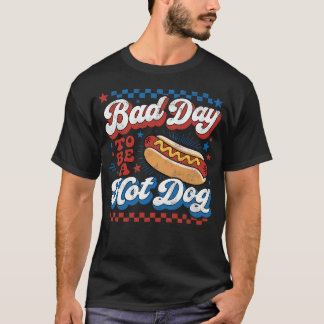 T-shirt Mauvaise Journée Pour Être Un Hot Dog Drôle Bbq Gr