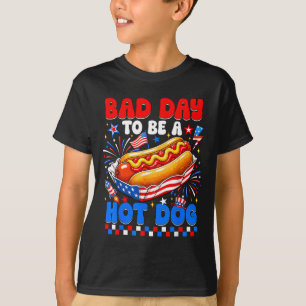 T-shirt Mauvaise Journée Pour Être Un Hot Dog Drôle Bbq Gr