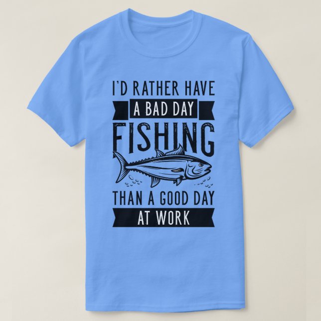 T-shirt Mauvaise pêche de jour 2 (Design devant)