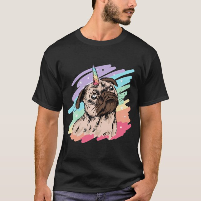 T-shirt Mauvaise photo de pug (Devant)