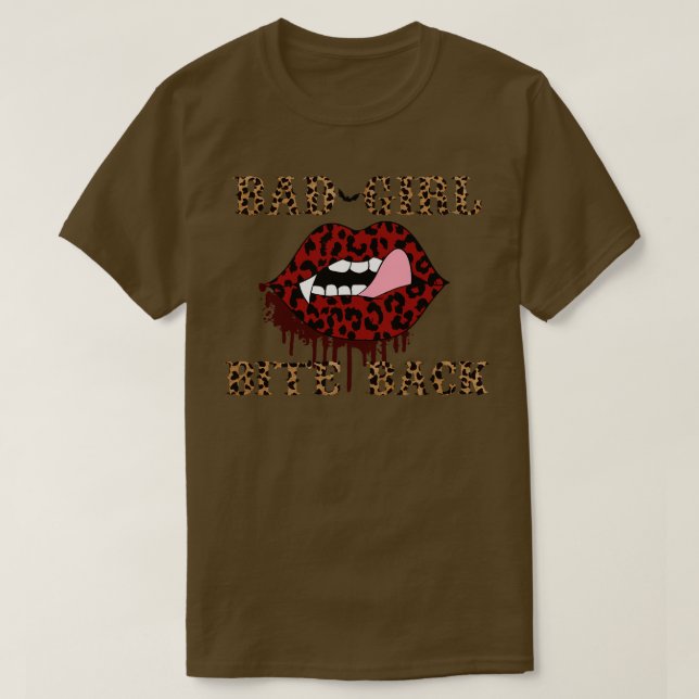 T-shirt Mauvaises Filles Bite Back (Design devant)