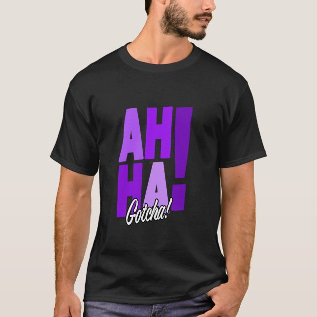 T-shirt Mauve Gotcha! Graphique mauve (Devant)