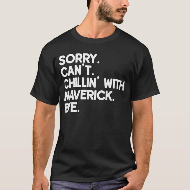 T-shirt Maverick First Name Funny Personalized Named Frien (Devant)