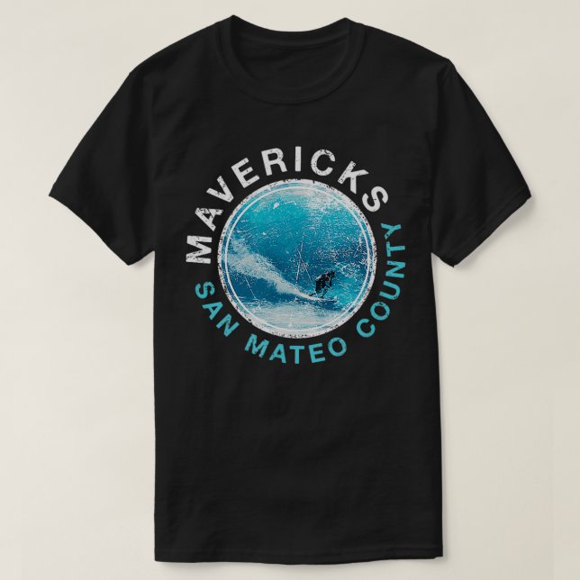 T-shirt MAVERICKS California Big Wave Surfing (Design devant)