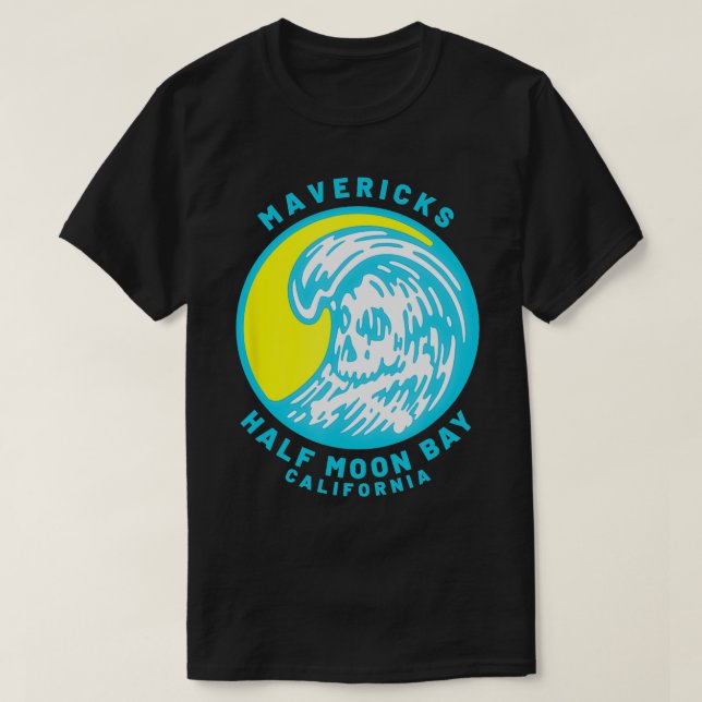 T-shirt Mavericks Half Moon Bay Surf (Design devant)