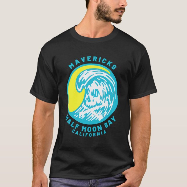 T-shirt Mavericks Half Moon Bay Surf (Devant)