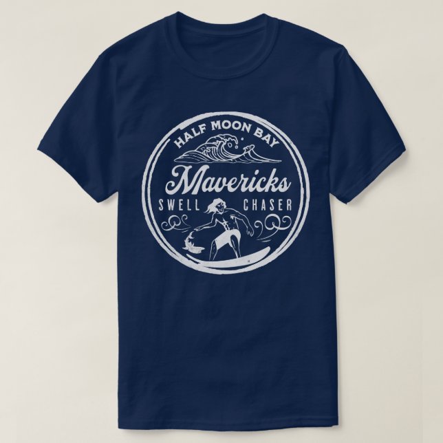 T-shirt Mavericks Halle Moon Bay Californie Big Wave Surfi (Design devant)