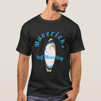 T-shirt Mavericks Surf California Surfboard Fun