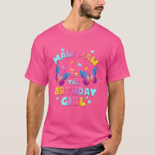 T-shirt Maw Maw de l'Anniversaire Fille papillon match de 