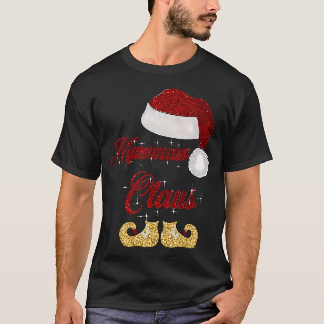 T-shirt Mawmaw Claus Groupe Famille de jumelage Noël X-Mas (Devant)
