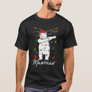 T-shirt Mawmaw Ours Lumineuses à Dabbing Famille Père Noël