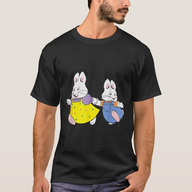 T-shirt Max Et Décorations D'anniversaire Ruby Bunny  (Devant)