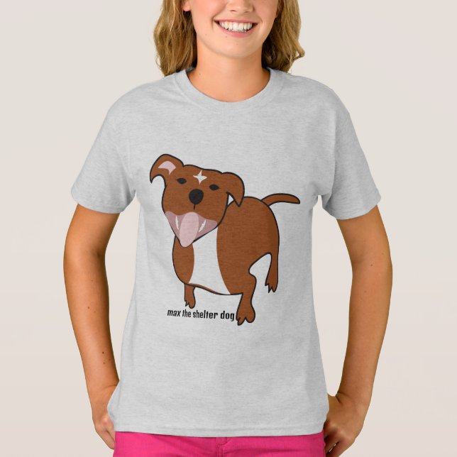 T-shirt Max the Shelter Chien Big & Happy Tee (Devant)