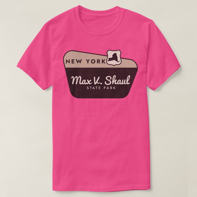 T-shirt Max V Shaul State Park Affiche de bienvenue New Yo (Design devant)