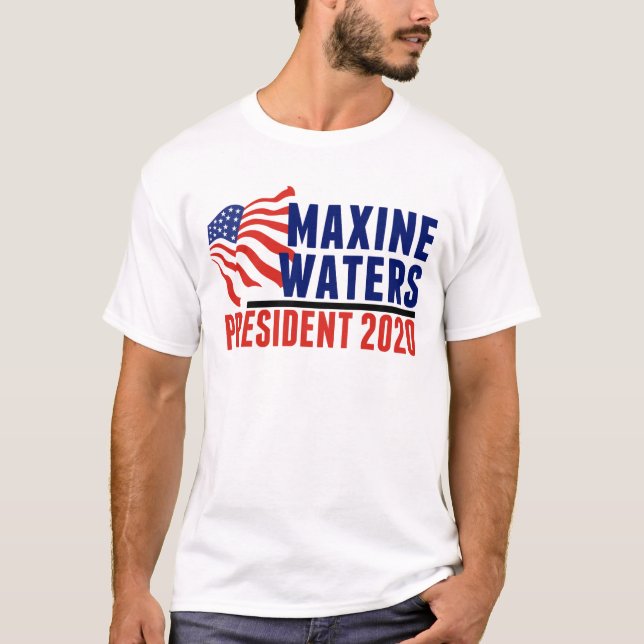 T-shirt Maxine Waters pour le président 2020 (Devant)