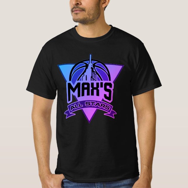 T-shirt Max's All Stars Midnight Gradient Nouveau logo T-S (Devant)
