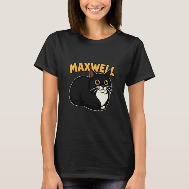 T-shirt Maxwell Le Chat Qui Tourne Meme (Devant)