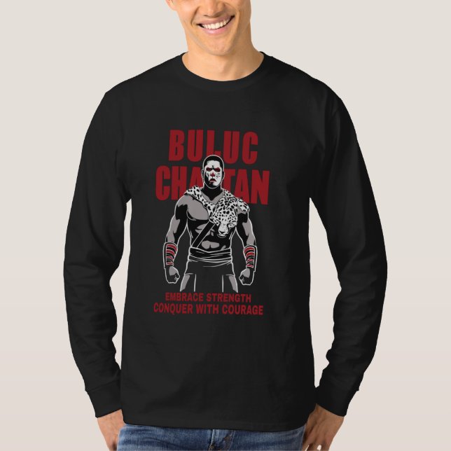 T-shirt Maya Dieu déesse ancienne Buluc Chabtan Embrace St (Devant)