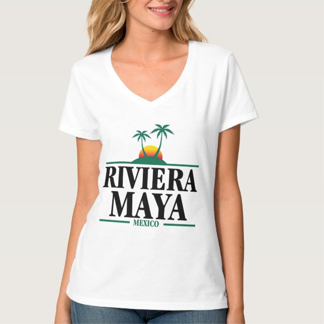 T-shirt Maya Mexique de la Riviera (Devant)