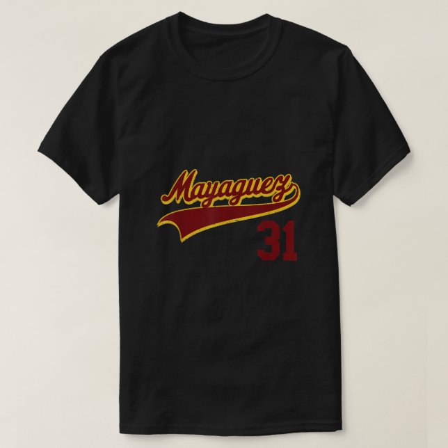 T-shirt Mayaguez Baseball Camiseta Beisbol Porto Rico Tee (Design devant)