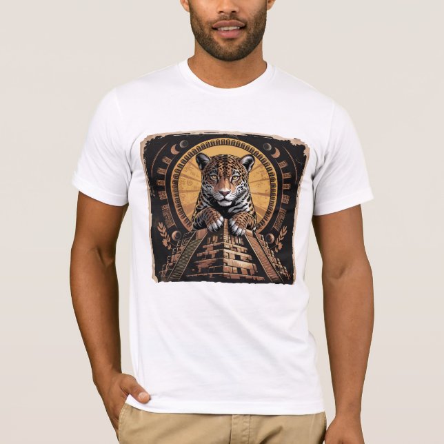 T-shirt Mayan Jaguar Guardian | Mythologie aztèque (Devant)
