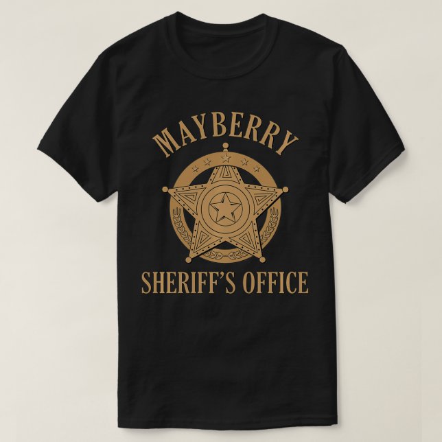T-shirt Mayberry Sheriff's Office Classic TV (Design devant)