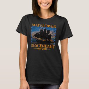T-shirt Mayflower Descendant 402 Années 2022 Navire Mayflo