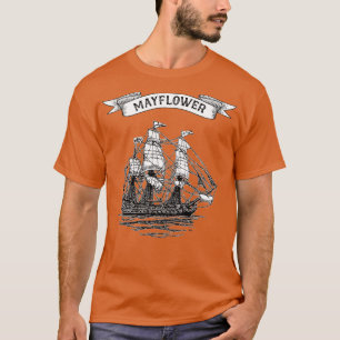T-shirt Mayflower Ship 400e anniversaire 1620 2020 Rétro
