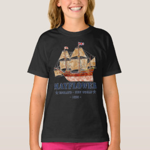 T-shirt Mayflower Tall Ship - Angleterre vers le Nouveau M