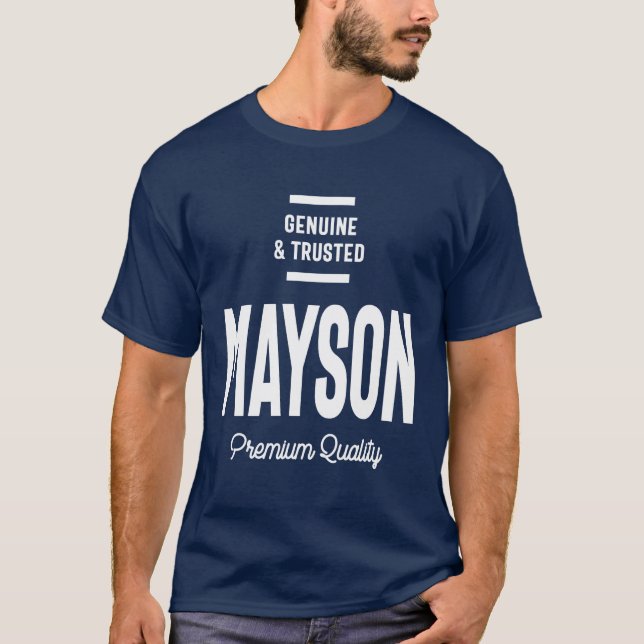 T-shirt Mayson Nom personnalisé Cadeau Anniversaire (Devant)