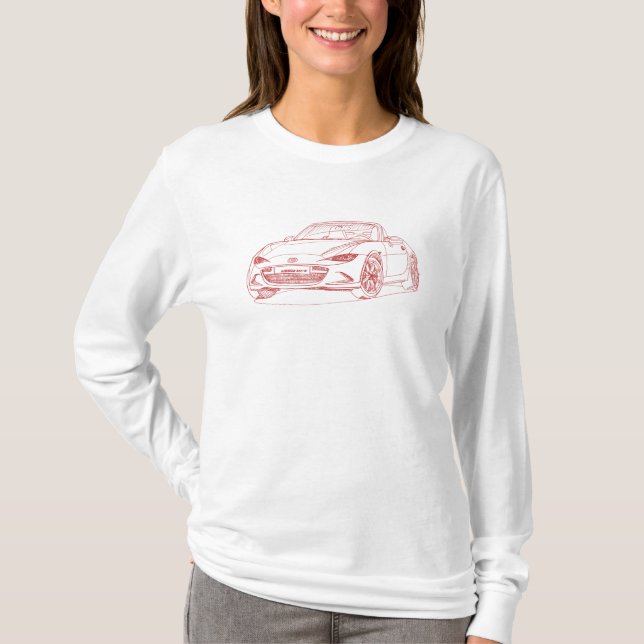 T-shirt Maz MX5 Miata 2016 (Devant)
