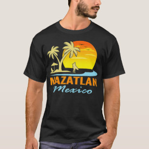 T-shirt Mazatlan Mexico Plage Coucher de soleil Palmiers O
