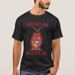 T-shirt Mazatlan Sinaloa Estado De Mexico Escudo Eagle Agu