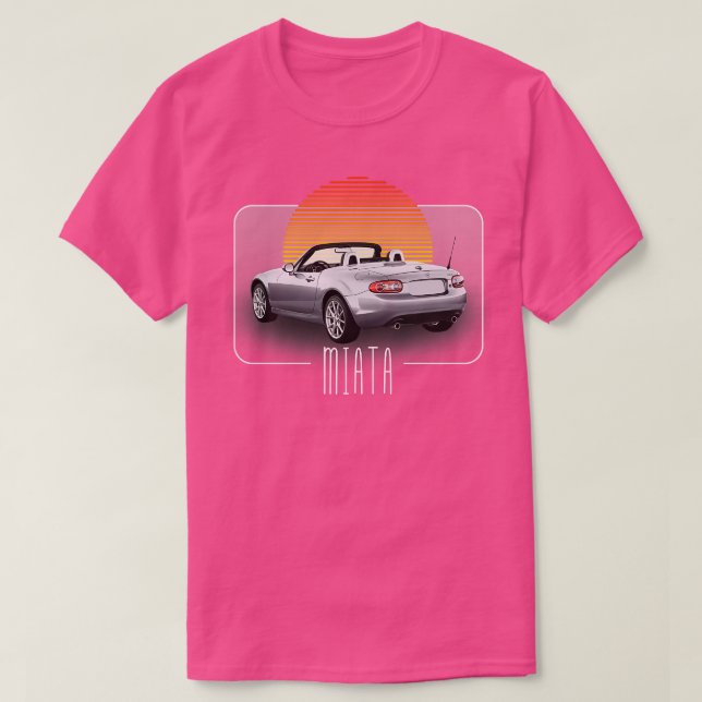 T-shirt Mazda Miata Retro Classic Lover Design (Design devant)