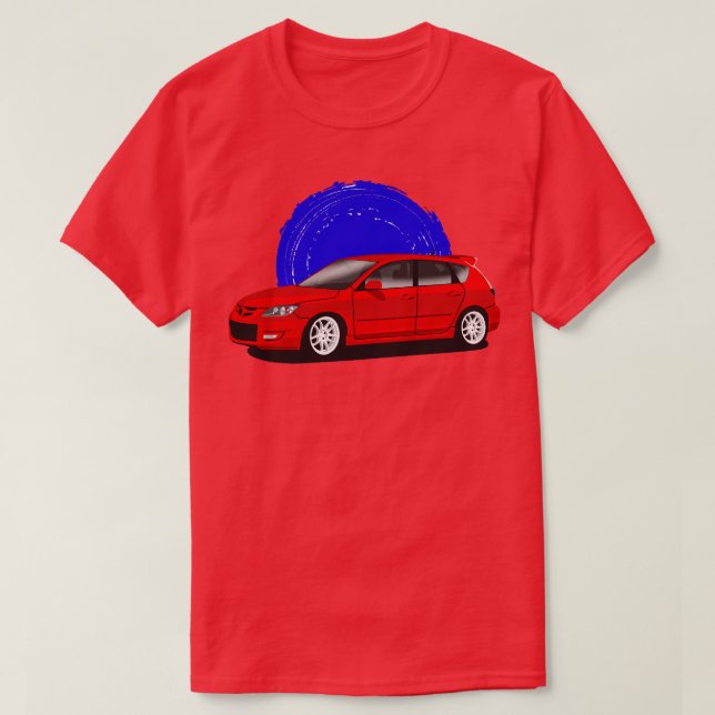 T-shirt Mazda rouge 3 MPS (Design devant)