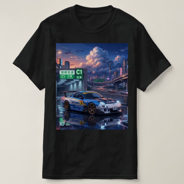 T-shirt Mazda RX-7 FD Touring Car (Design devant)