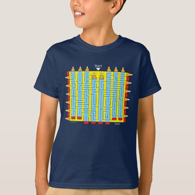 T-shirt Maze crayon (Devant)