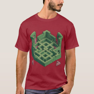T-shirt Maze d'Escher : Puzzle géométrique complexe